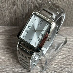 Silver TFX By Bulova Tank Men’s Watch With New Battery